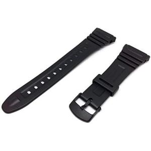 Casioブラック樹脂時計バンド-W96H -10076822 純正Casio カシオ 交換用