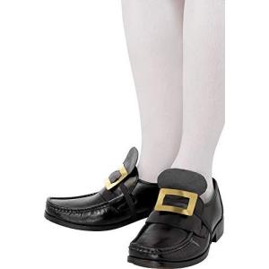 Smiffy's Tales Of Old England Metal Shoe Buckle With Elastic Strap - Gold