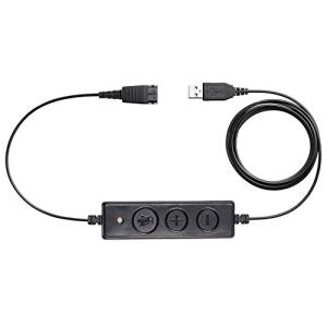 コール センター ヘッドセット USB プラグ QD ケーブル アダプター Jabra GN ヘッドセット用 調節可能な音量とマイク ミュート スイッ