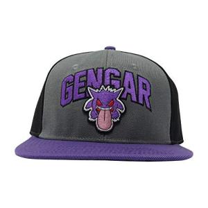 BioworldポケモンGengar刺繍しましたSnapback Cap帽子セ紫