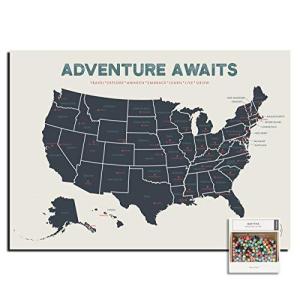 Epic Adventure Map The United States プッシュピンマップ 24