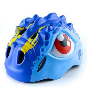 Apusaleキッズバイクヘルメット恐竜ヘルメット女の子男の子マルチスポーツ用の調整可能な幼児用ヘルメット