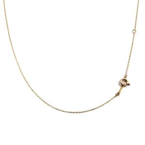 K10 (１０金) チェーンネックレス・繊細小豆チェーン40センチレギュラーサイズ/01105 【ギフトラッピング済み】