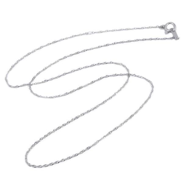 プラチナネックレス スクリューチェーン 40cm Pt850刻印/送料無料/男女兼用