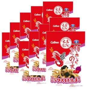  かっぱえびせん・梅と赤しそ香る サクサク のり天 10袋（1袋28g×10） 海苔 おつまみ 駄菓子