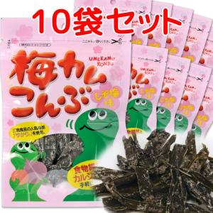 送料無料 上田昆布 梅カムこんぶ しそ梅味10g×12個 ネコポス : 御用蔵