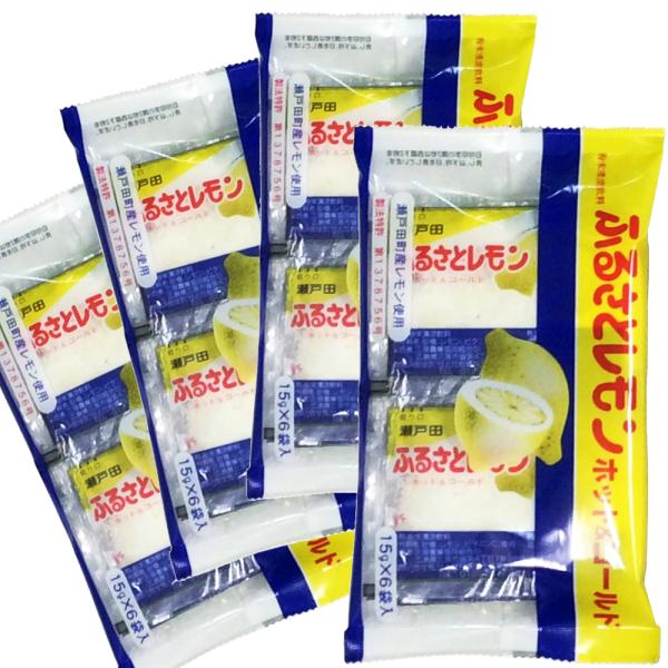 瀬戸田産レモン使用 ふるさとレモン ４袋セット（１５ｇ×６袋入×４）粉末清涼飲料 送料無料 広島県三...