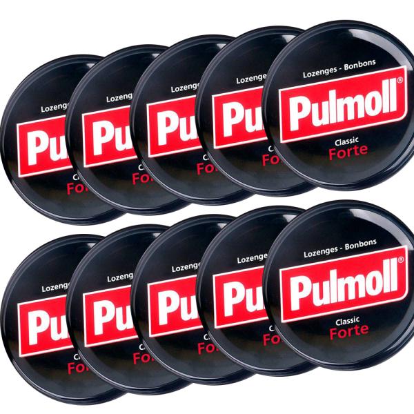 Pulmoll プルモール フォルテ ７５ｇ １０缶セット 送料無料 はちみつとメントール リコリス...