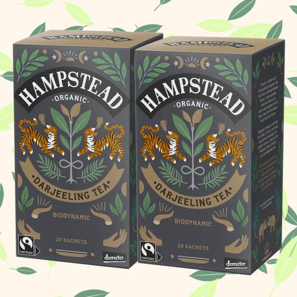 ハムステッド ハーブティ− ダージリン ２０袋 ２箱セット 送料込み オーガニック イギリス 有機J...