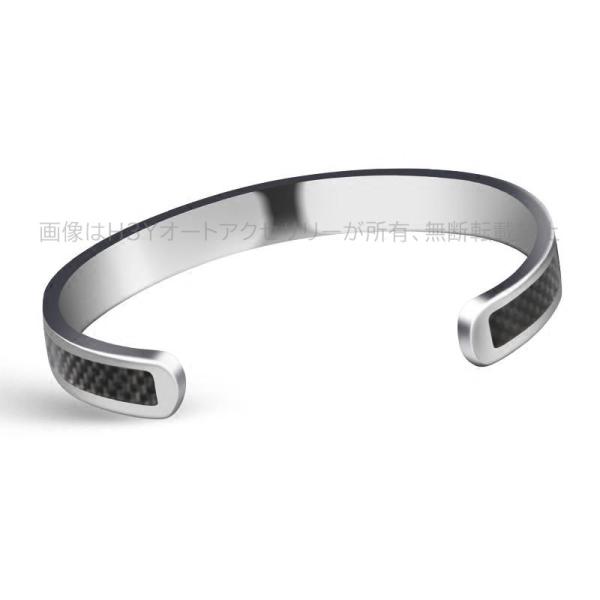 リアルカーボンバングル スクロール 魅力 ファッション お洒落 綺麗 メンズ 個性 飾り ギフト  ...