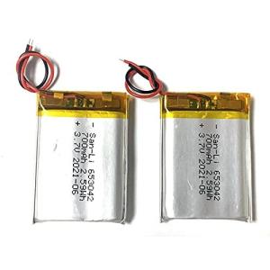 San-Li 2個入 3.7V バッテリー 700mAh