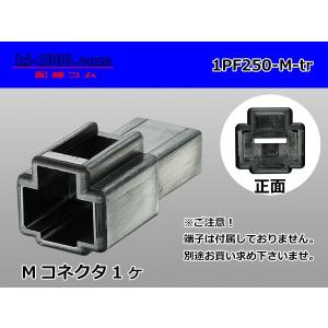 矢崎総業250型1極CN(A)シリーズ[黒色]Mコネクタのみ（端子無）/1PF250-M-tr