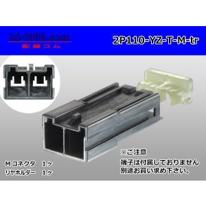 矢崎総業製 2極110型Tタイプ M側コネクタ(端子無)/2P110-YZ-T-M-tr