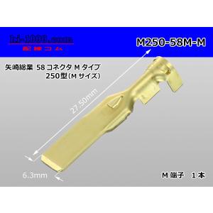 矢崎250型58シリーズMタイプM端子(Mサイズ...の商品画像