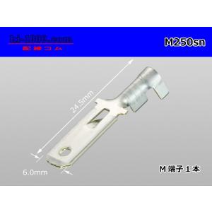 ●矢崎総業250型Mターミナル（Mサイズ：0.5〜2.0mm2電線用)【snメッキ】/M250sn