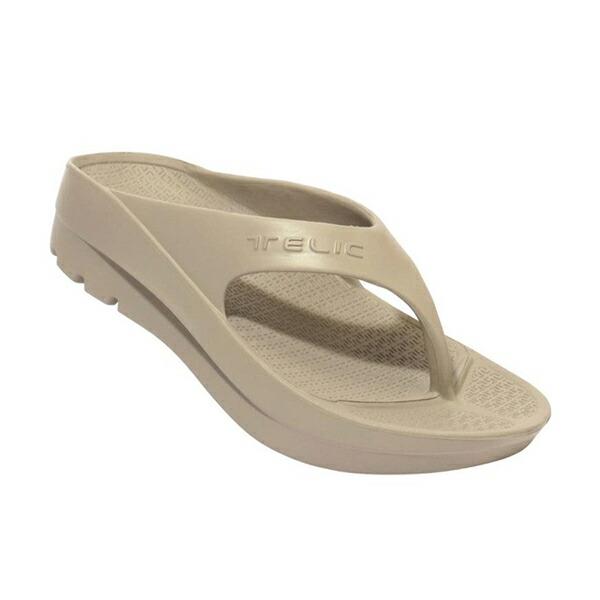 テリック 厚底 Wフリップフロップ コルクブラウン ベージュ リカバリーサンダル レディース メンズ...