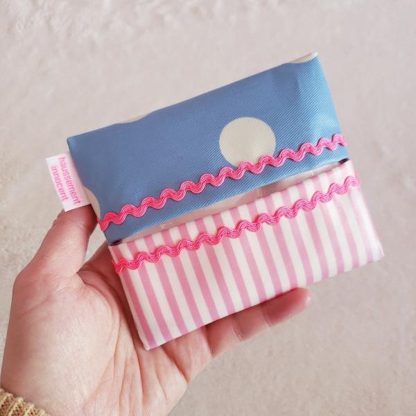 ラミネートのポケットティッシュケース　blue「haussement innocent」クロネコＤＭ...