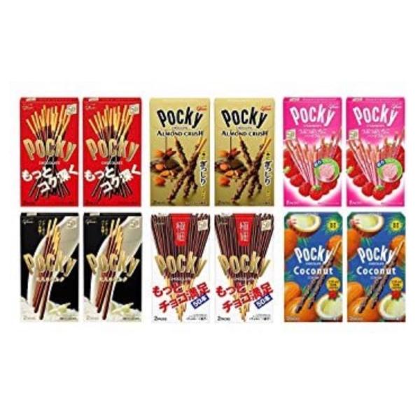 ポッキー 6種×2 グリコ お楽しみランダム食べ比べセット 全12コ