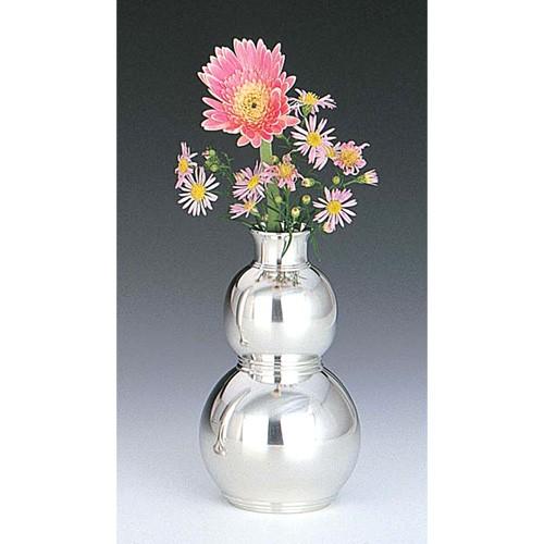 ( 伝統工芸 / 大阪錫器 ) 花瓶 / ひょうたん ピューター フラワーベース 日本製 工芸品