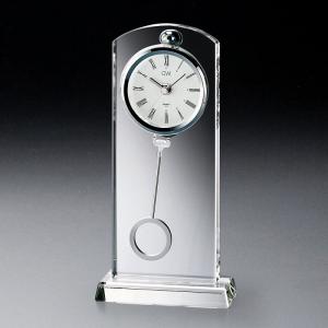 ( グラスワークス / ナルミ ) セレナ ペンドラムクロック ガラス 時計 クロック 記念品｜hi-select