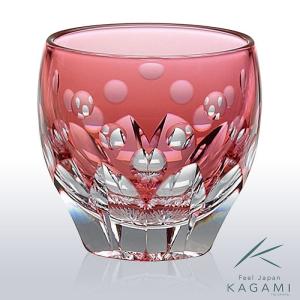 ( カガミクリスタル ) 江戸切子 冷酒杯 ( 桜 / T535-2683-CAU / 伝統工芸士 / 鍋谷聰 ) 切り子 クリスタル 冷酒 グラス｜hi-select