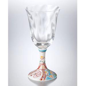 九谷焼 ワインカップ 本金捻鉄仙文 ペア ( 木箱名入れ有料 ワイン