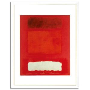 ( アートフレーム ) Interior art MARK Rothko Red,White,Brown アート パネル 額 フレーム｜hi-select