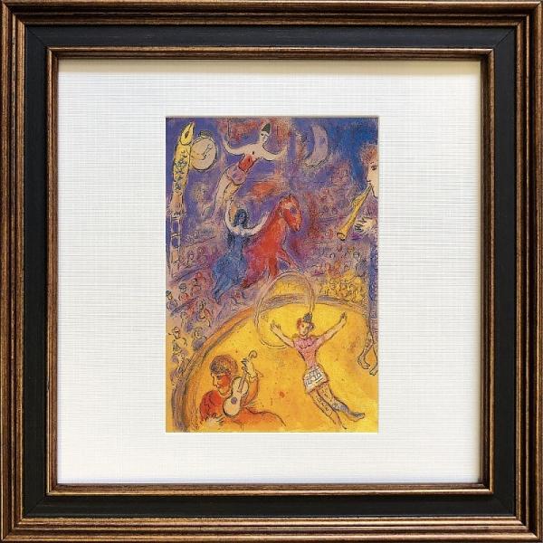 ( アートフレーム ) Marc Chagall Square Frame サーカス ポスター アー...