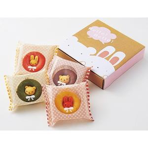 アニマルドーナツ4個 お菓子 プレゼント お返し かわいい 出産祝い｜hi-select