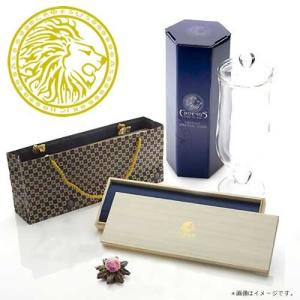 クロイソス工芸茶 / 桜の康藝銘茶＆桐箱＋オリジナルグラスセット ( 工芸茶５種セット 手提げ袋付き ) プレゼント 結婚祝い 内祝 ギフト｜hi-select