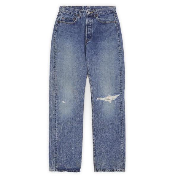 リーバイス Levi's 80s 501 デニムパンツ ジーンズ USA製 クラッシュ 襤褸 ボロ ...
