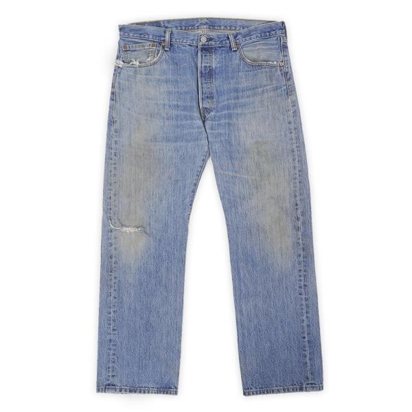 リーバイス Levi's 00s 501 デニムパンツ ストレート ダメージ ジーンズ ヒゲ 505...