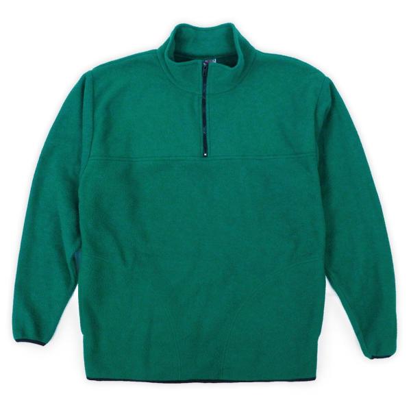 オニータ ONEITA 90s ハーフジップ フリースジャケット プルオーバー 無地 珍品 USA製...