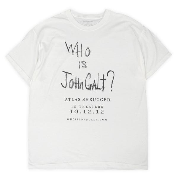 デッドストック 未使用 00s WHO IS JOHN GALT? Tシャツ 肩をすくめるア??トラ...