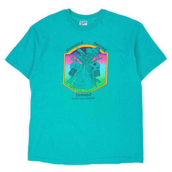 Big Hole National BattleField 90s スーベニアTシャツ USA製 シ...