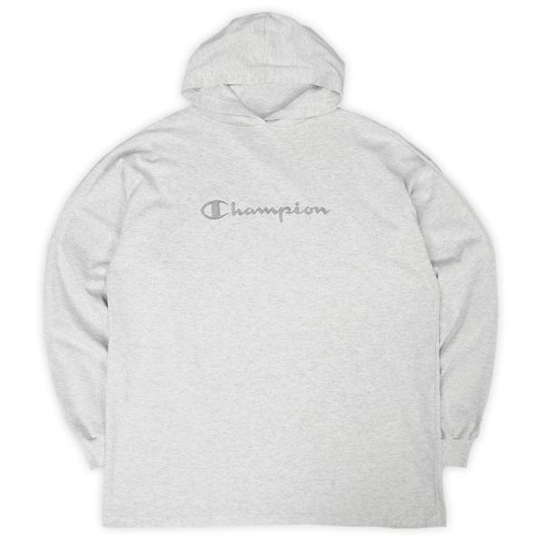 チャンピオン Champion 90s フーディーカットソー パーカー ロンT USA製 スクリプト...