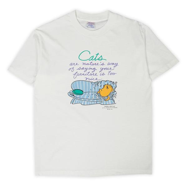 SHOEBOX GREETINGS 美品 90s Tシャツ USA製 アメリカ製 アート ART 猫...