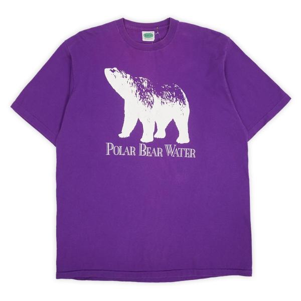 90s POLAR BEAR WATER Tシャツ ポーラーベアー 熊 アニマル シングルステッチ ...