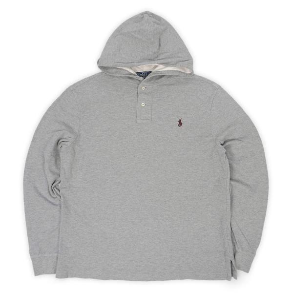 ポロラルフローレン POLO RALPH LAUREN 00s フーディーポロシャツ 鹿の子 長袖 ...