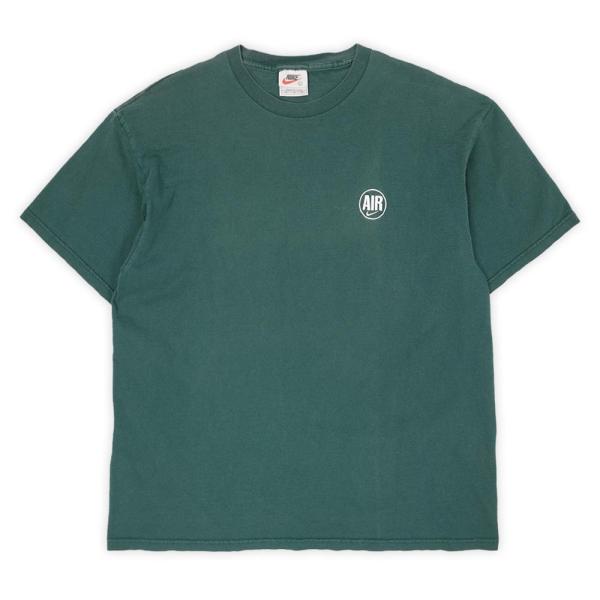 ナイキ NIKE 90s ロゴTシャツ 刺繍 AIR 旧タグ アメリカ製 MADE IN USA オ...