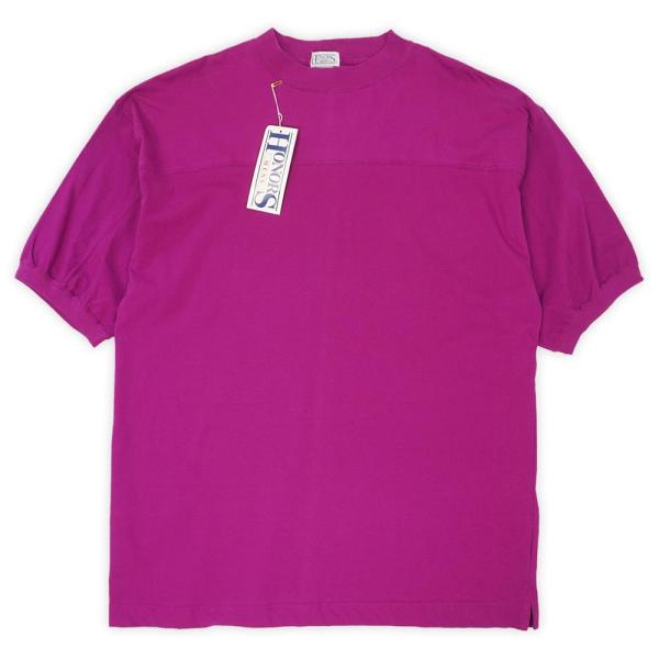 未使用 デッドストック 90s HONORS フットボールTシャツ ブランク 無地 USA ヴィンテ...