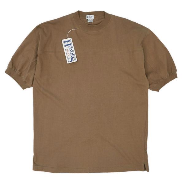 未使用 デッドストック 90s HONORS フットボールTシャツ ブランク 無地 USA ヴィンテ...