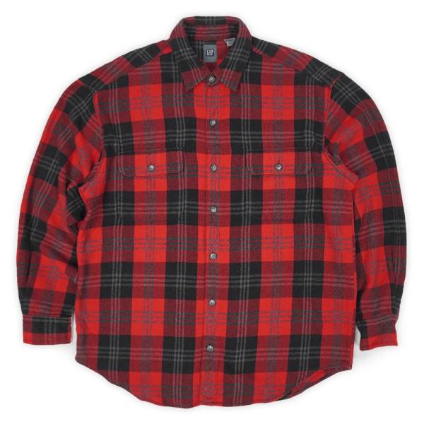 オールドギャップ OLD GAP 00s ウールワークシャツ アクリル 旧タグ J.CREW レギュ...