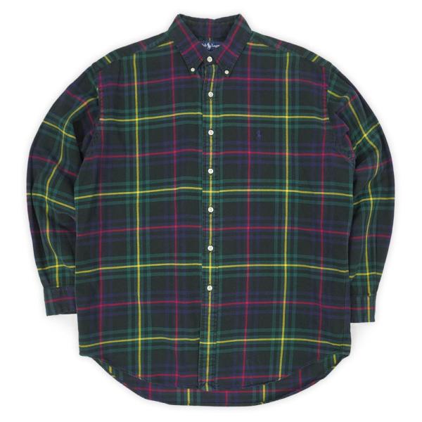 ポロラルフローレン POLO RALPH LAUREN 90s BLAKE フランネル ボタンダウン...