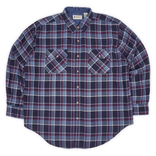 NORTHWEST TERRITORY 90s アクリル フランネルシャツ 定番 USA ビンテージ...