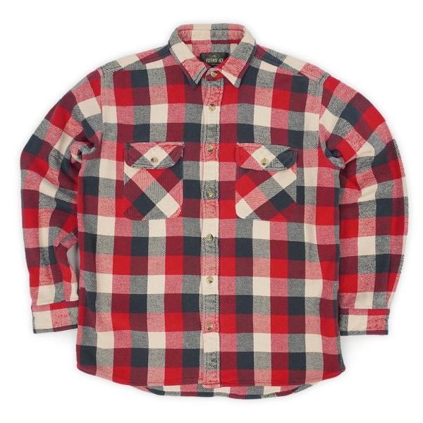 レッドヘッド RED HEAD 90s ヘビーネルシャツ ブロックチェック柄 アメカジ 定番 USA...