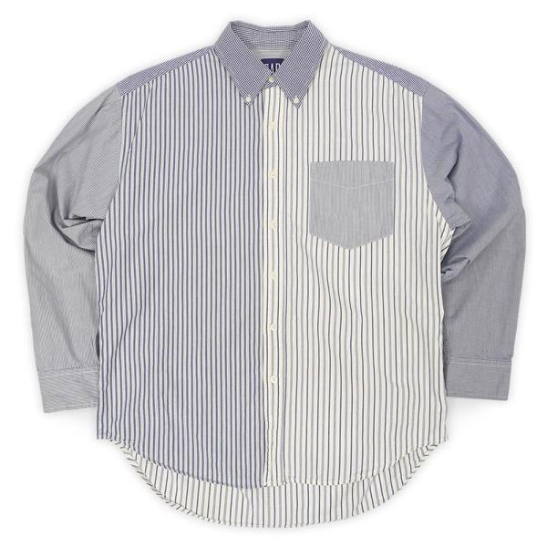 オールドギャップ OLD GAP 90s クレイジーパターン ボタンタウンシャツ 珍品 旧タグ ビン...