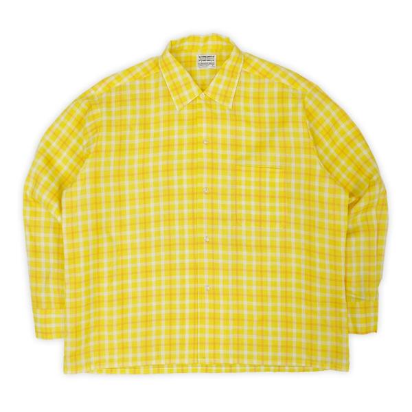 70s Sutton Square 長袖 シャツ レギュラーカラー オープンカラー USA製 ヴィン...