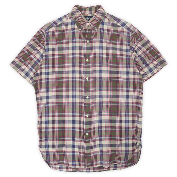 ポロラルフローレン POLO RALPH LAUREN 90s ボタンダウンシャツ MCMEEL 半...
