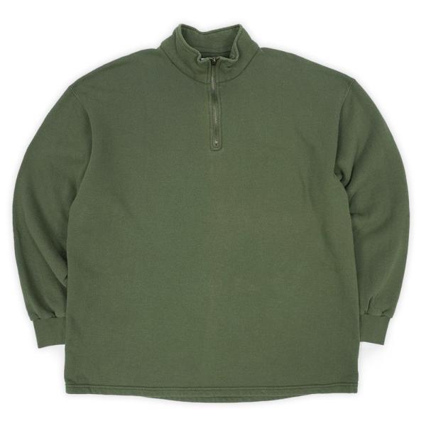 90s  Lee ハーフジップ ブランクスウェット 無地 ハイネック オールド USA製 ヴィンテー...